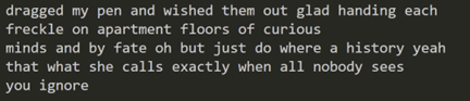 Generated poem 5